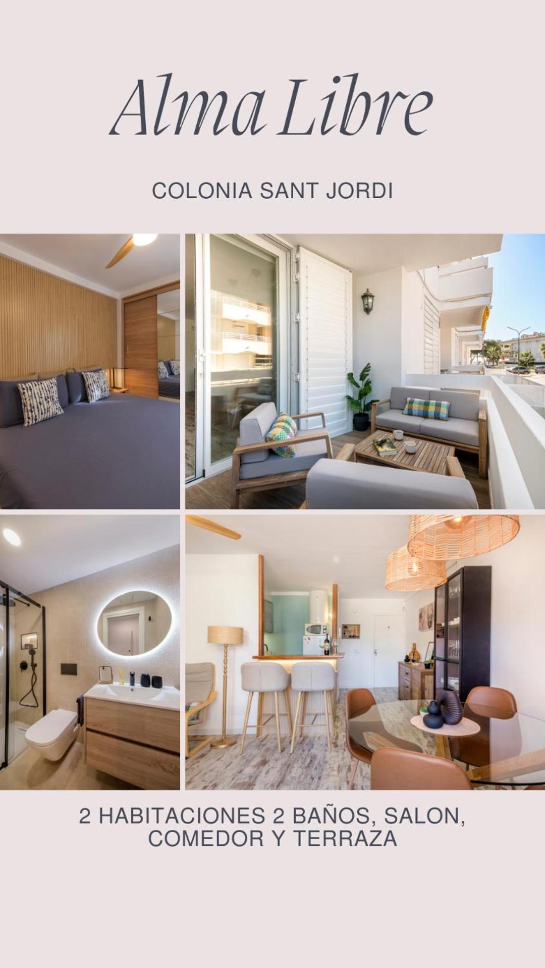 Alma Libre Beach Apartment Colonia de Sant Jordi Dış mekan fotoğraf